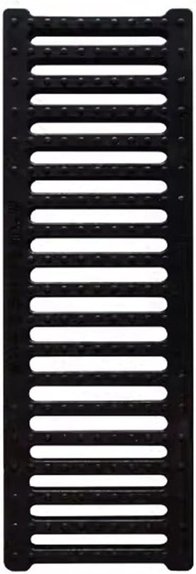 Afvoergoot Rooster - Gootafdekking Regenwater - Effectieve Drainage - Antislip Oppervlak - 50cm x 20cm - Zwart