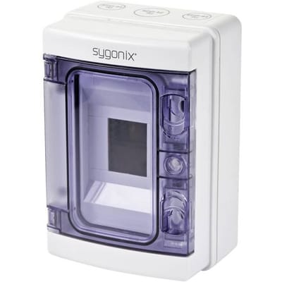 Sygonix SY-5491850 Kleine verdeelkast Opbouw (op muur) Aantal groepen: 4 Aantal rijen: 1 Inhoud: 1 stuk(s)