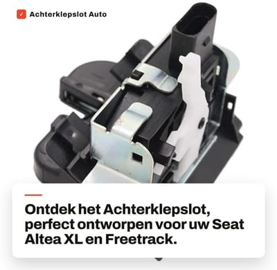 Dailygoods- Achterklepslot OEM-normen - Compatibel met Seat Altea XL/Freetrack - Hoogwaardige materialen - Kwaliteitscontrole - Onderdeelnummer 5P8827505 - Slot
