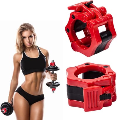 Klemmen voor lange halter - 2 stuks - snelspanner - gewichtheffen - sportschool