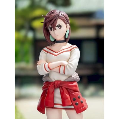 DAN DA DAN Staande Ayase Momo Anime beeldjes figuur ornamenten kleine cadeautjes kamerdecoraties Kerstcadeaus geweldig voor dagelijks gebruik white