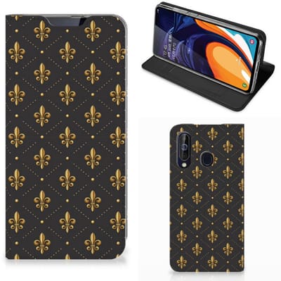 Samsung Galaxy A60 Hoesje met Magneet Franse Lelie