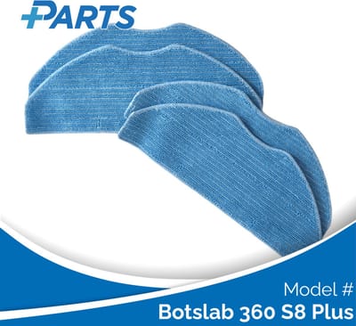 Botslab 360 S8 Plus Dweilpads (4 Stuks, Plus.Parts® alternatief voor ZR185001)