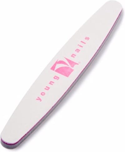 Young Nails Pink Combo File & Sponge, 180/180 grit