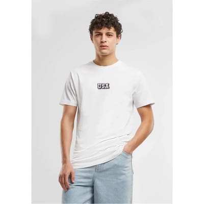 Mister Tee USA College Wording Patch T-shirt MT3697