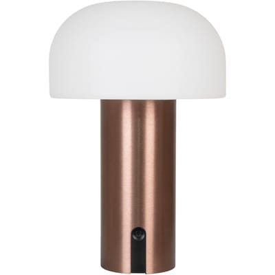 Soham LED Lamp - Wit/Koper | Oplaadbaar - House Nordic - Tuinverlichting - Koper - Kunststof; Staal