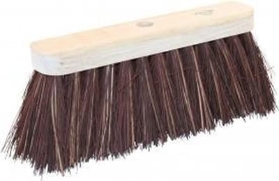 Ivana straatbezem - blank hout piassava 30cm
