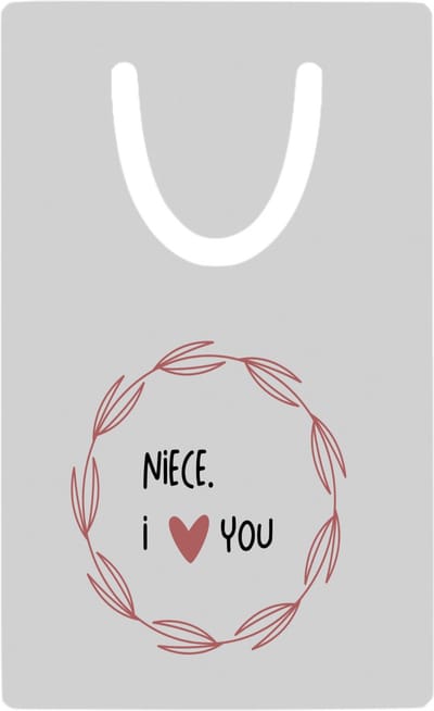 Hacebo® - niece I love you metalen boekenlegger- Nicht - de liefste nicht - verjaardagscadeau - verjaardag - cadeau - cadeautje voor nicht - nicht artikelen - kado - geschenk - gift Bladwijzer boekenleggers - 7.6 cm x 5cm