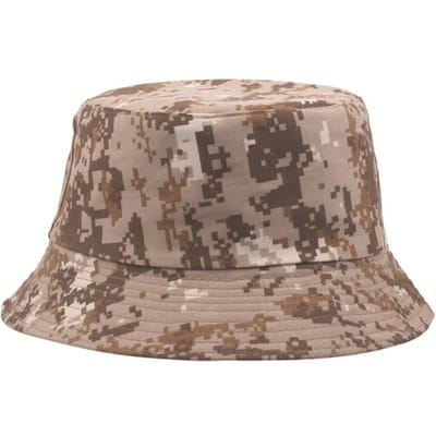 Chapeau Bob Tactique Camouflage Militaire Pliable Respirant Protection Solaire Chapeau de Pêcheur Design Unisexe Été Sport Trekking Plage Utilisation Pratique brown