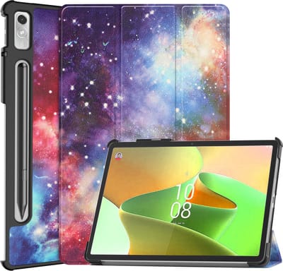 Hoesje Geschikt voor Lenovo Tab P11 Pro - Dun & Stevig - Trifold Bookcase - Hard Cover Case - Met Uitsparing Geschikt voor Lenovo Pen - Hardcover Book - Tablet Hoes - Galaxy