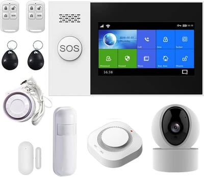 Beveiligingssysteem Kit - Home Alarm - Huis Beveiligen - App Bediening Camera - 4.3 Inch Scherm - D
