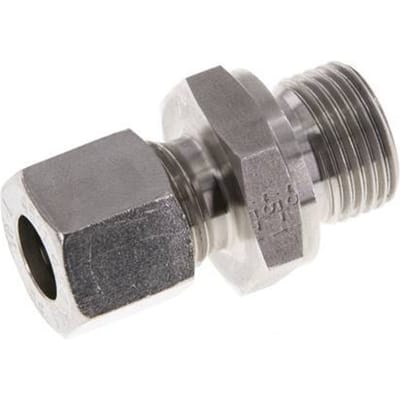 M18x1.5 Buitendraad x 10L RVS Rechte Snijring Koppeling 315 Bar DIN 2353 - FL2S-MC-ST-M18-10-L
