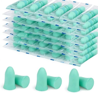 Ergonomische zachte oordopjes voor slapen, 36dB ruisonderdrukking, hypoallergene bescherming voor concerten en werkconstructie, 60 paar groen