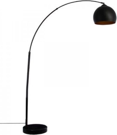 Atmosphera staande Booglamp Bergamo - metaal - zwart - H177 cm - Designlamp - Vloerlamp