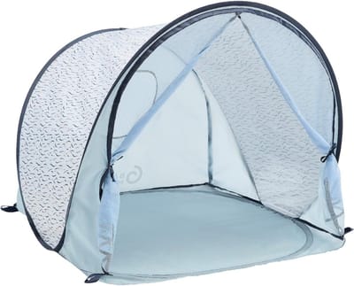 Nexvo® Strandtent uv Bescherming – Strandschel – Zonbescherming – Lichtblauw - 98cm x 90cm x 85cm