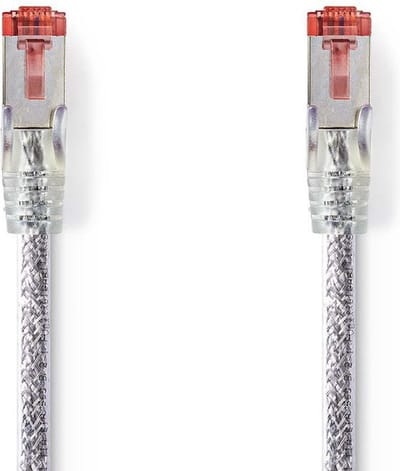 Nedis CCGP85221TP10 Cat6 S/ftp-netwerkkabel Rj45 Male - Rj45 Male 2,0 M Transparant