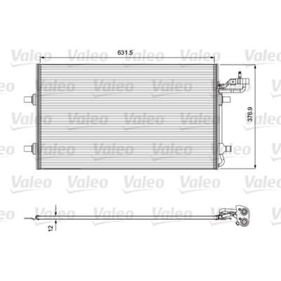 Condensator, airconditioning VALEO 814323