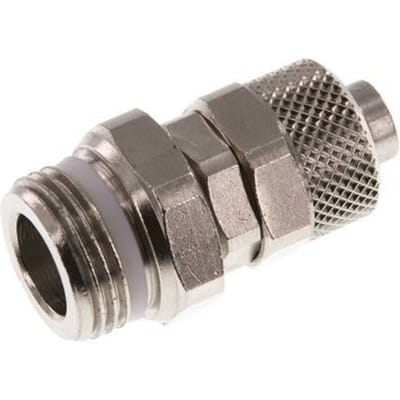 10x8 & G3/8'' Vernikkeld Messing Rechte Opsteekkoppeling Buitendraad PTFE