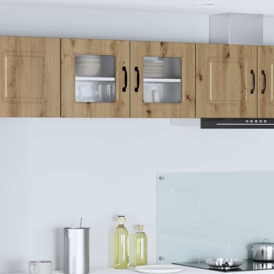 vidaXL - Vaatwasserpaneel - Kalmar - Artisan - Eiken - 80 - x - 31 - x - 40 - cm