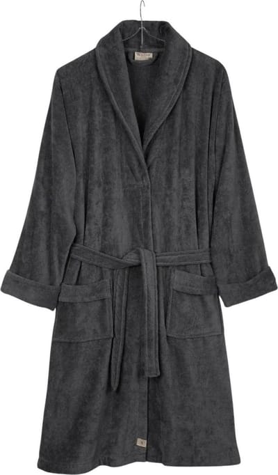Walra Badjas Casual Robe - L/XL - 100% Katoen (BCI) - Antraciet