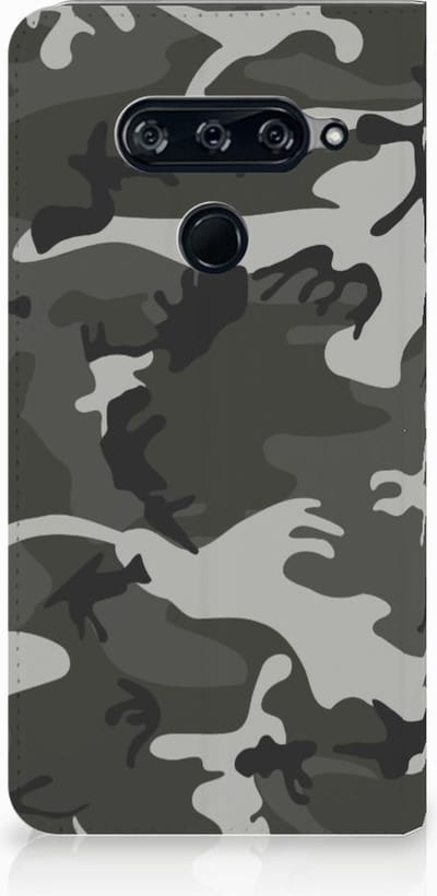 LG V40 Thinq Hoesje met Magneet Army Light
