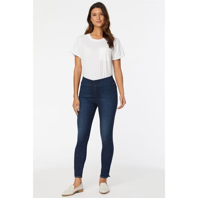 Pull-On Skinny Enkel Donkerblauwe SpanSpring™ Denim