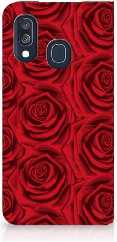 Samsung Galaxy A40 Smart Cover Red Roses