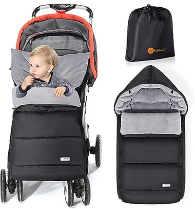Universele Voetenzak voor Kinderwagen - Waterdicht, Warm en Duurzaam met Aanpasbare Kap