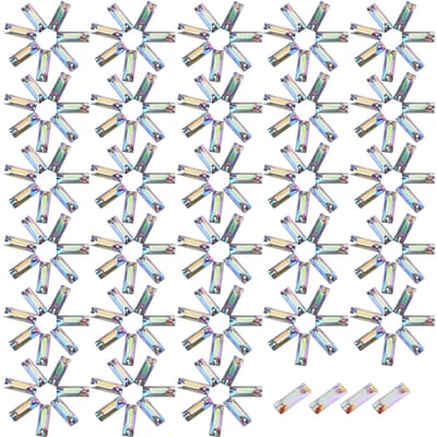 200pcs/paquet Dos plat Résine Acrylique Couture Cristal Brillant Avec Trou Accessoires d'artisanat(# 9) gray