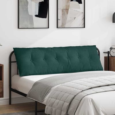 vidaXL - Rugkussen - Donkergroen - 200 - x - 19 - x - 50 - cm - Stof