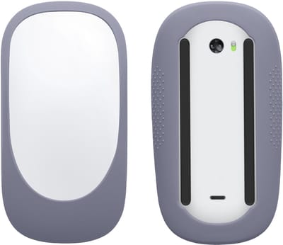 kwmobile Siliconen Beschermhoes voor Apple Magic Mouse 1 / 2 Hoes – Antislip PC Muis Cover van zacht siliconen – lavendel