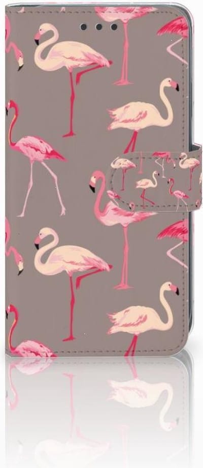 Apple iPhone Xr Telefoonhoesje met Pasjes Flamingo