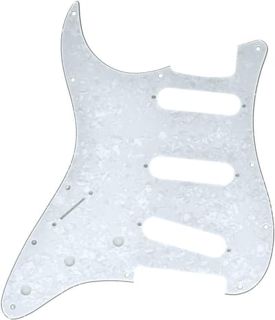 Witte parel 11-holes Strat stijl gitaar pickguard voor Fender Jimi Hendrix Stratocaster, perfect voor upgrades en vervangingen