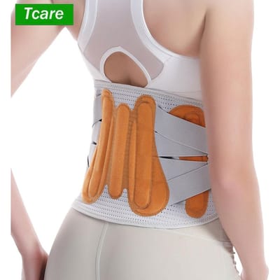 Corset Lombaire Pour Soulager la Douleur Bas du Dos Ceinture de Soutien de la Taille Travail de Levage Lourd Hernie Discale Sciatique Scoliose Hommes Femmes S brown
