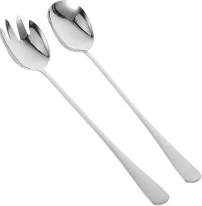 Serviessets- Grote Serveerlepel Van Roestvrij Staal in Chinese Stijl Saladelepel- Buffetlepel Metalen Lepels Keukenbenodigdheden-Set Van 1