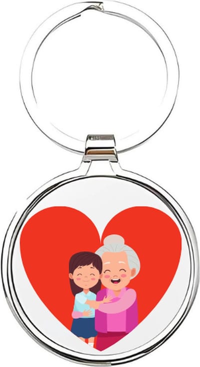 Akyol - Oma Sleutelhanger - oma - De liefste oma - grootmoeder sleutelhanger - Sleutelhanger voor oma - Familie sleutelhanger - verjaardagscadeautje - cadeau voor oma - grandmother - Bebbe - 4 x 7,5 CM