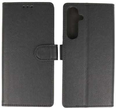 Zakelijke Book Case Telefoonhoesje - Portemonnee Hoesje - Geschikt voor de Samsung Galaxy S24 Plus - S25 Plus - Zwart