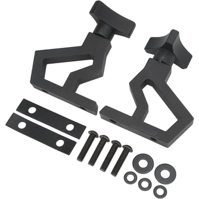 Support de cric Accessoire Support de cric en alliage d'aluminium Pièces de quincaillerie Remplacement pour Jeep Wrangler JK black