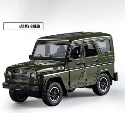 Groot 1:18 Russische Uaz Hunter Dongfeng M-Terrain SUV Auto Model Speelgoed Deuren Kunnen Geopend Worden Militair Off-Road Voertuig Jongens Vakantiecadeaus