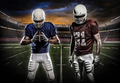 Fotobehang American Football Stadium | XL - 208cm x 146cm | 130g/m2 Vlies