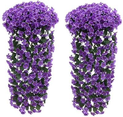 Kunstbloemen Wisteria - Blauweregen Kunstbloemen - Decoratieve Guirlande - Blau - Nep Bloem - Perfect voor Bruiloft en Thuisdecoratie