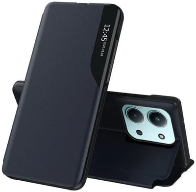 Hoesje geschikt voor Xiaomi Redmi 15C / Xiaomi Poco C85 - Techsuit eFold Book Case - Donkerblauw