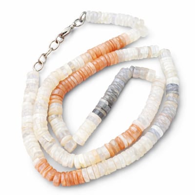 Maansteen Ketting Multicolor – Natuurlijke Edelsteen Kralen Ketting 20 inch – Luxe Dames Sieraad