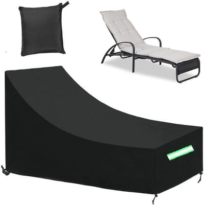 Tuin loungestoel hoes - Waterdicht - UV-bestendig - 200 x 75 x 40/70 cm