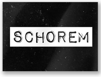 Paper Dreams Kaart Schorem 15 X 10,5 Cm Papier Zwart/wit