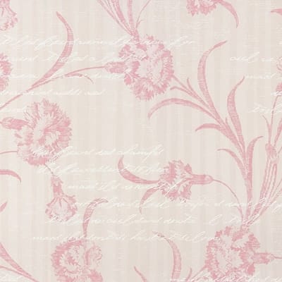 Roze bloemen behang dubbelbreed 54370