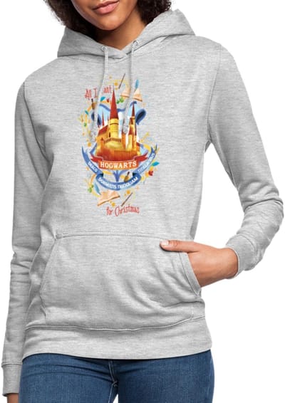 Harry Potter Hogwarts Voor Kerstmis Hoodie Dames