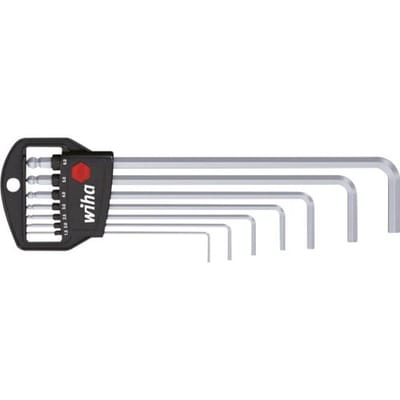 Wiha 03723 Inbus Haakse schroevendraaierset 1.5 mm, 2 mm, 2.5 mm, 3 mm, 4 mm, 5 mm, 6 mm 1.5 mm, 6 mm, 3 mm, 4 mm, 2.5 mm, 2 mm, 5 mm 7-delig