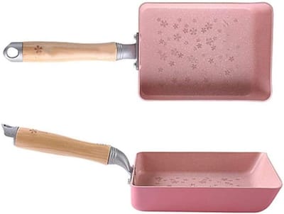 Omeletpan Aluminium - Koekenpan - Ontbijt Maken - Anti-aanbaklaag - 185 x 152 cm - Roze