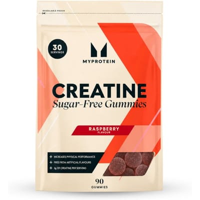 Creatine Gummies - 90 GUMMIES - 30servings - Raspberry (Sugar-Free)